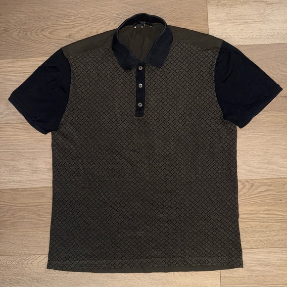 Gucci Diamond Print Brown/Black Polo Shirt